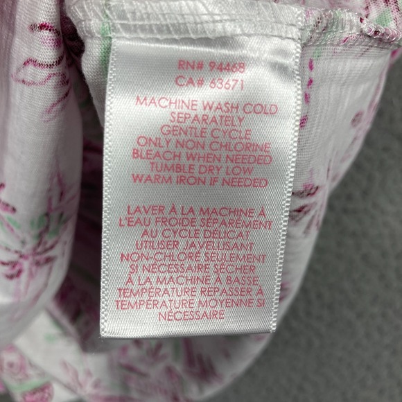 Stella Parker T Shirt Womens Small Purple Palm V Neck Lightweight Travel Tourist - Picture 8 of 10